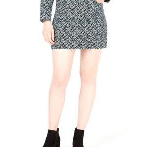 TDC Corduroy Ribbed Animal Print Mini Skirt Sz M